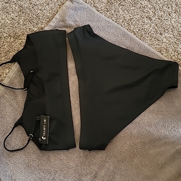 STUNNING TEMPT ME BLACK HIGH WAIST BIKINI - Picture 5 of 10
